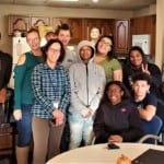 young people in a kitchen