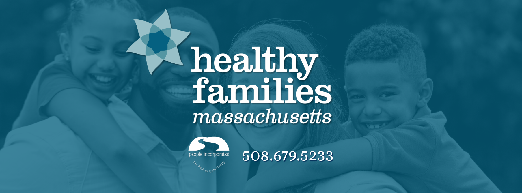 Health Families logo with family and blue overlay.